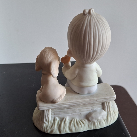 Precious Moments Boy with Puppy Figurine - Picture 2 of 3